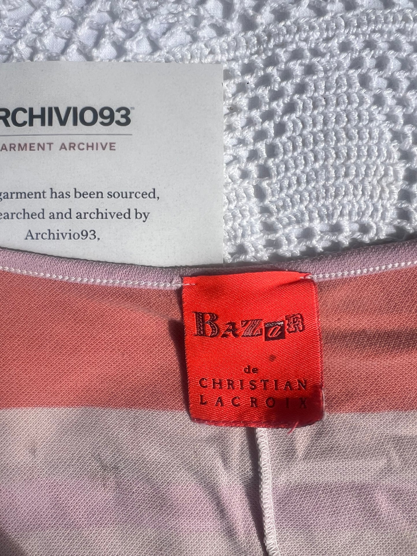 BAZAR de CHRISTIAN LACROIX
Striped Mini Dress
Early 2000s