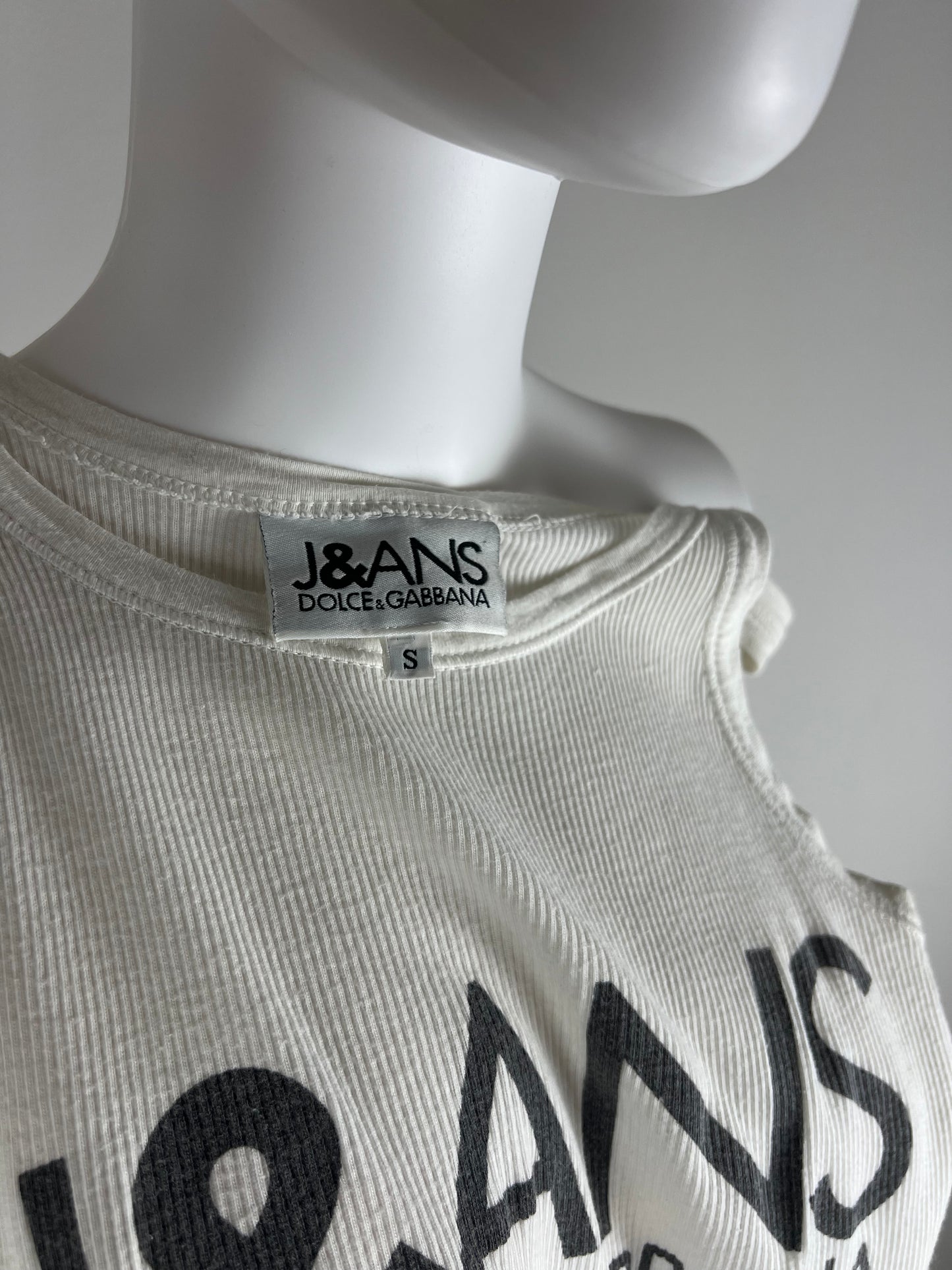 Dolce and Gabbana J&ANS Ribbed Tank Top