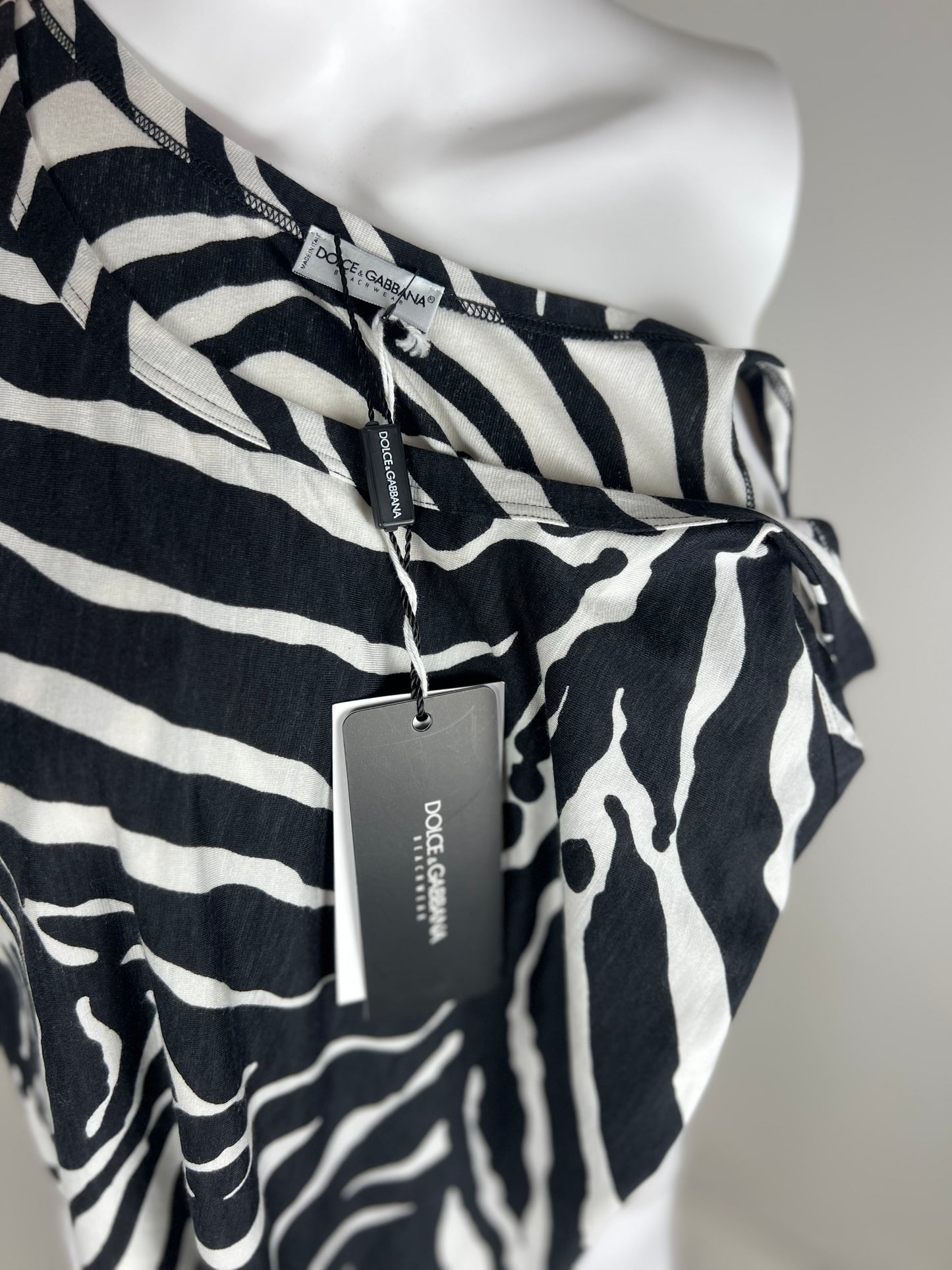 Dolce & Gabbana Beachwear Zebra Tank