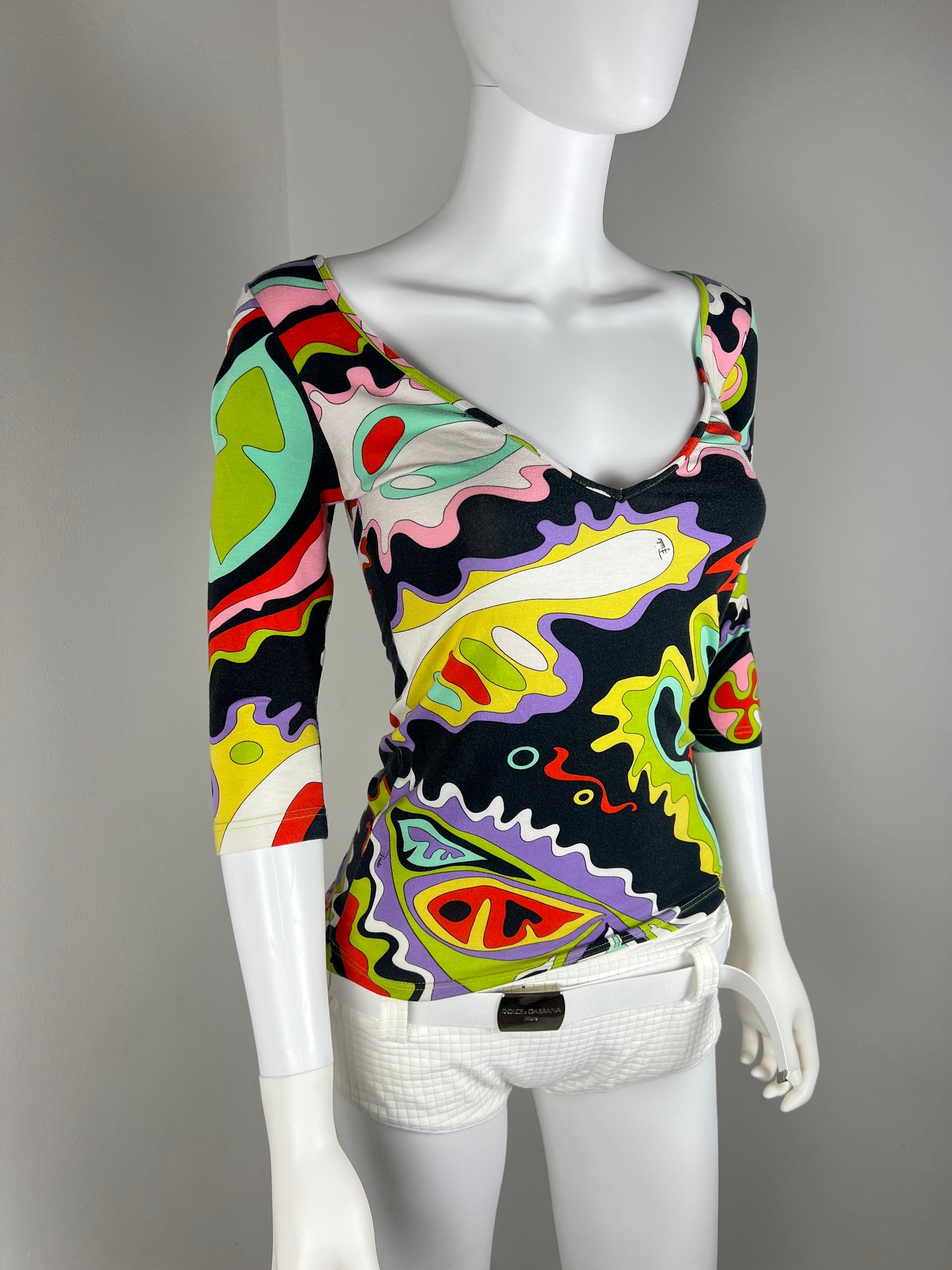 Emilio Pucci Printed Jersey Top