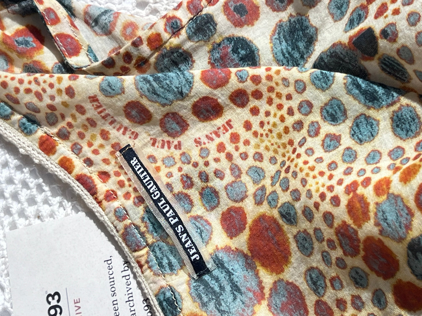 Jean Paul Gaultier Soleil Printed Wrap Dress