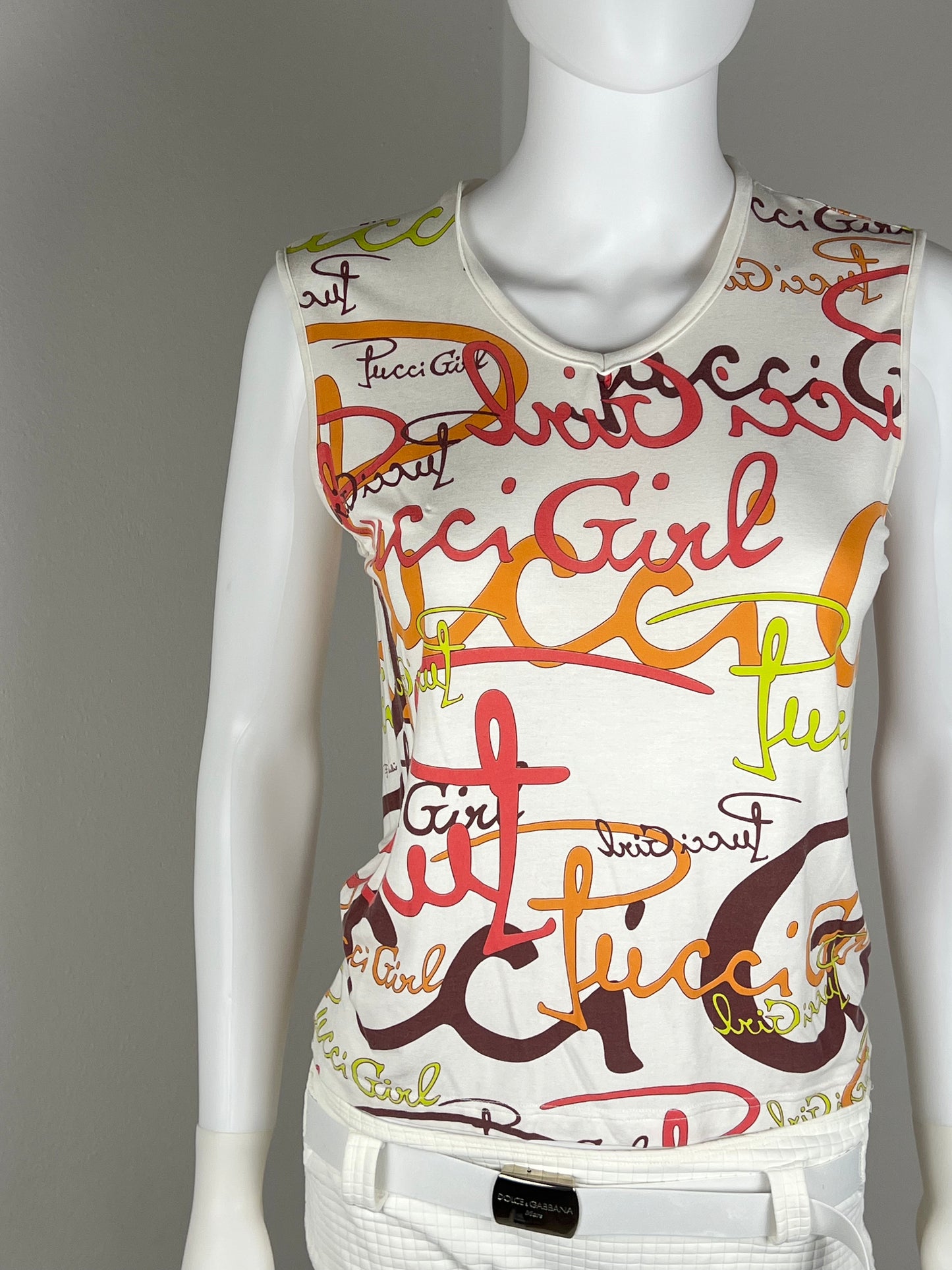 Emilio Pucci "Pucci Girl" Logo Top