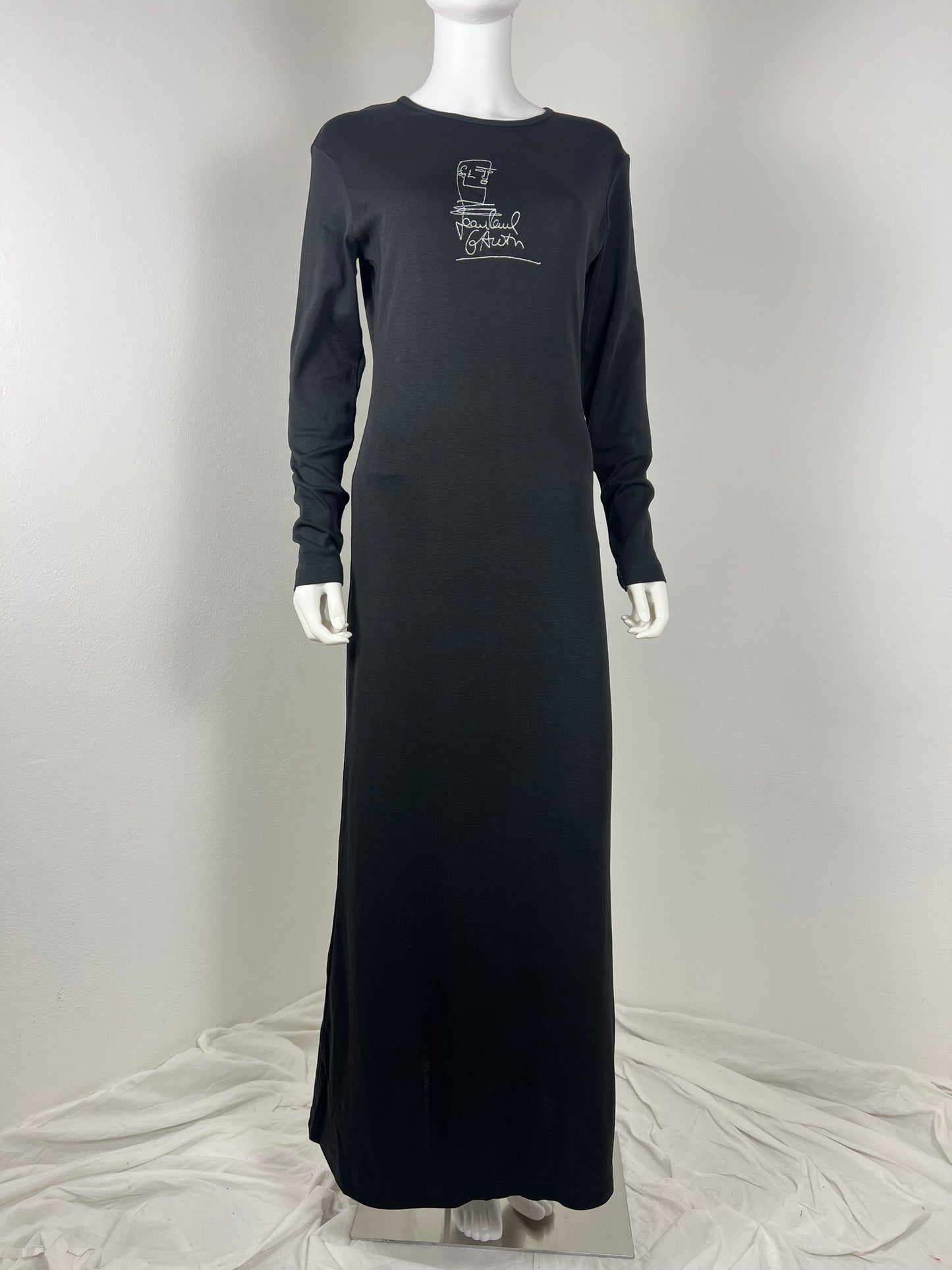 Jean Paul Gaultier Signature Face Jersey Maxi Dress