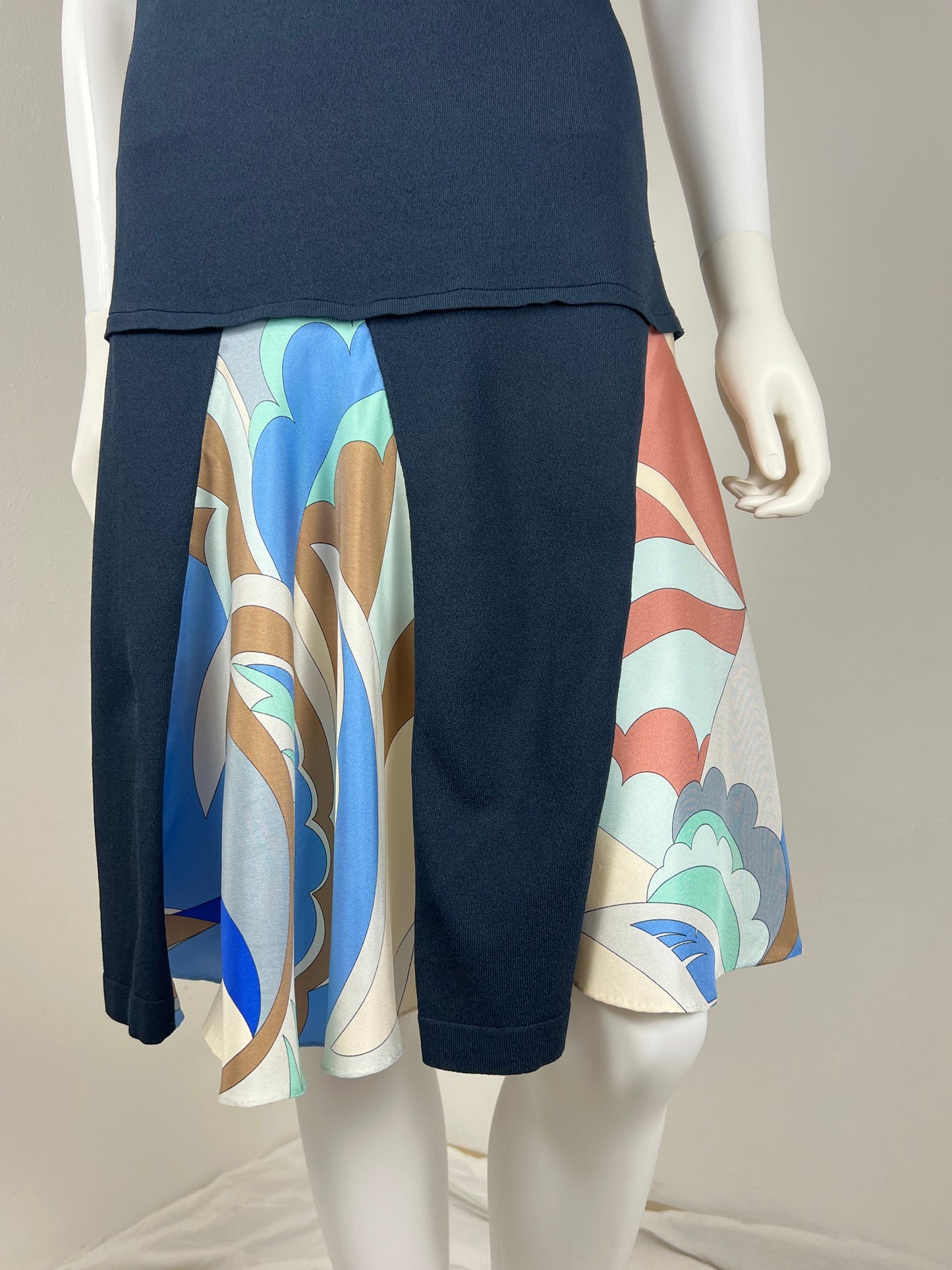 Emilio Pucci Panelled Silk Insert Dress