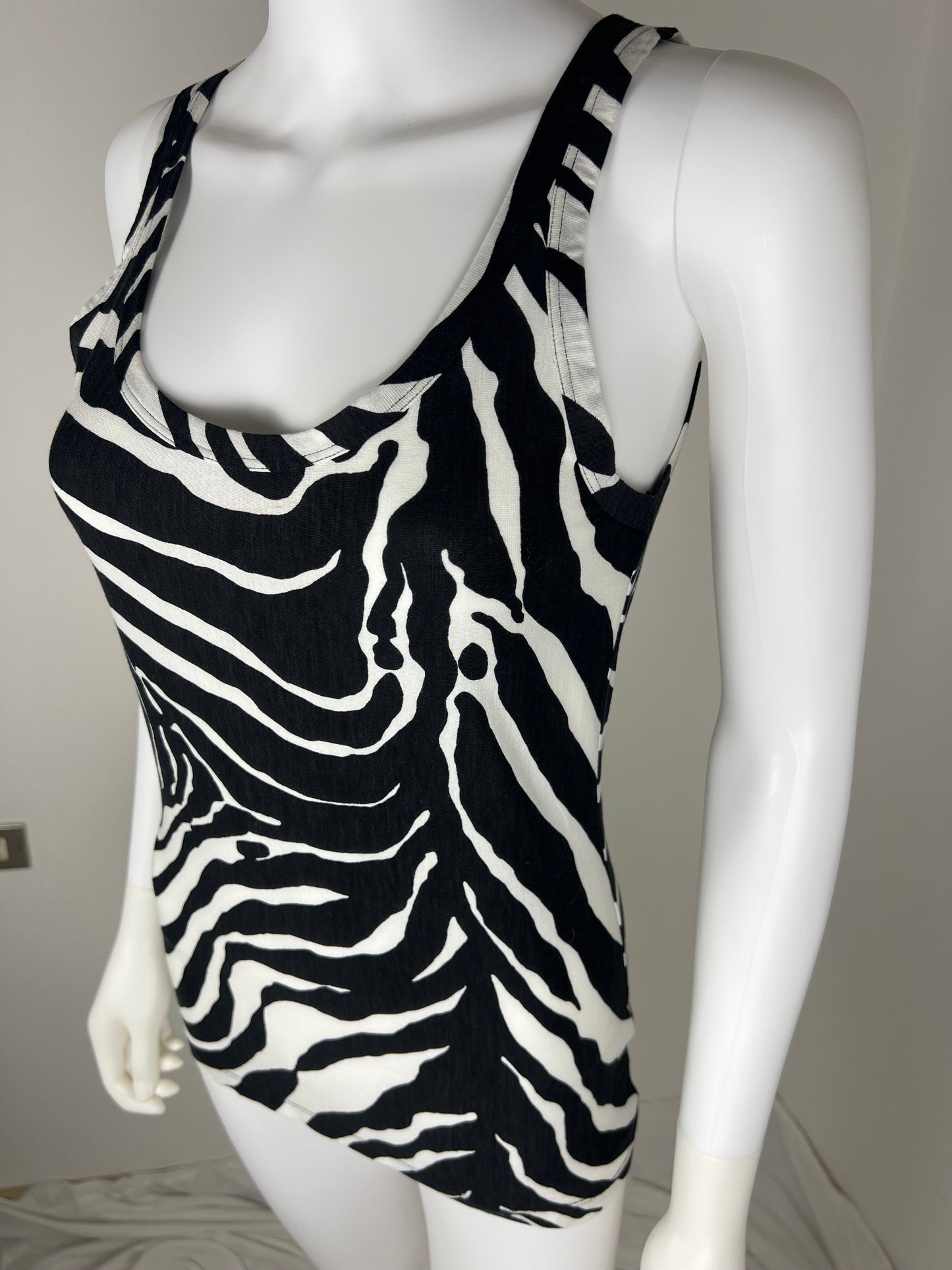 Dolce & Gabbana Beachwear Zebra Tank
