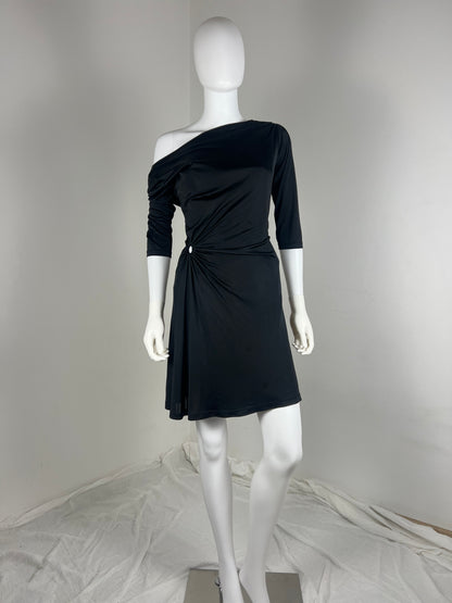 Versus Versace one-shoulder draped dress