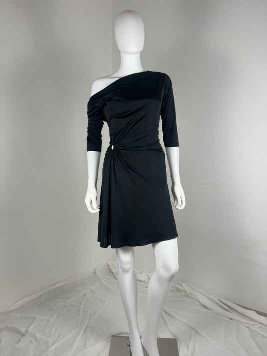 Versus Versace one-shoulder draped dress