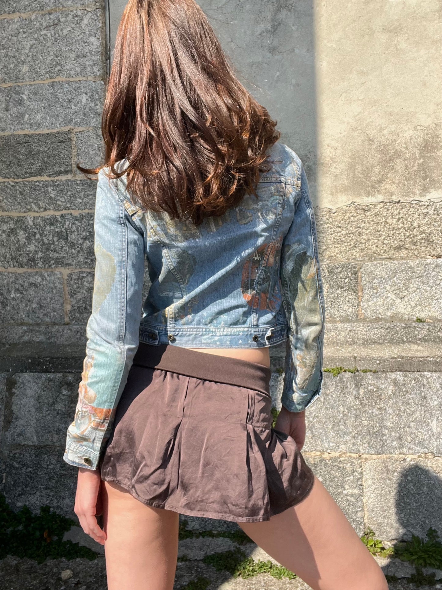 DOLCE & GABBANA printed denim jacket
early 2000s