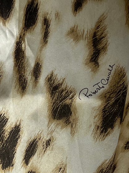Roberto Cavalli Silk Leopard Scarf