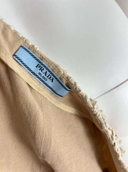 Prada Embroidered Lace Shorts