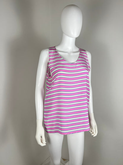 Miu Miu Silk Stripe Tank