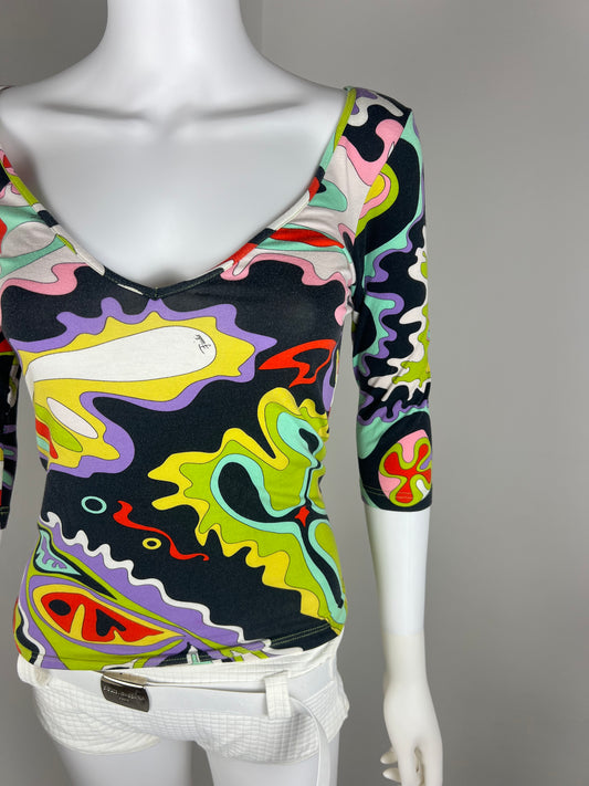 Emilio Pucci Printed Jersey Top