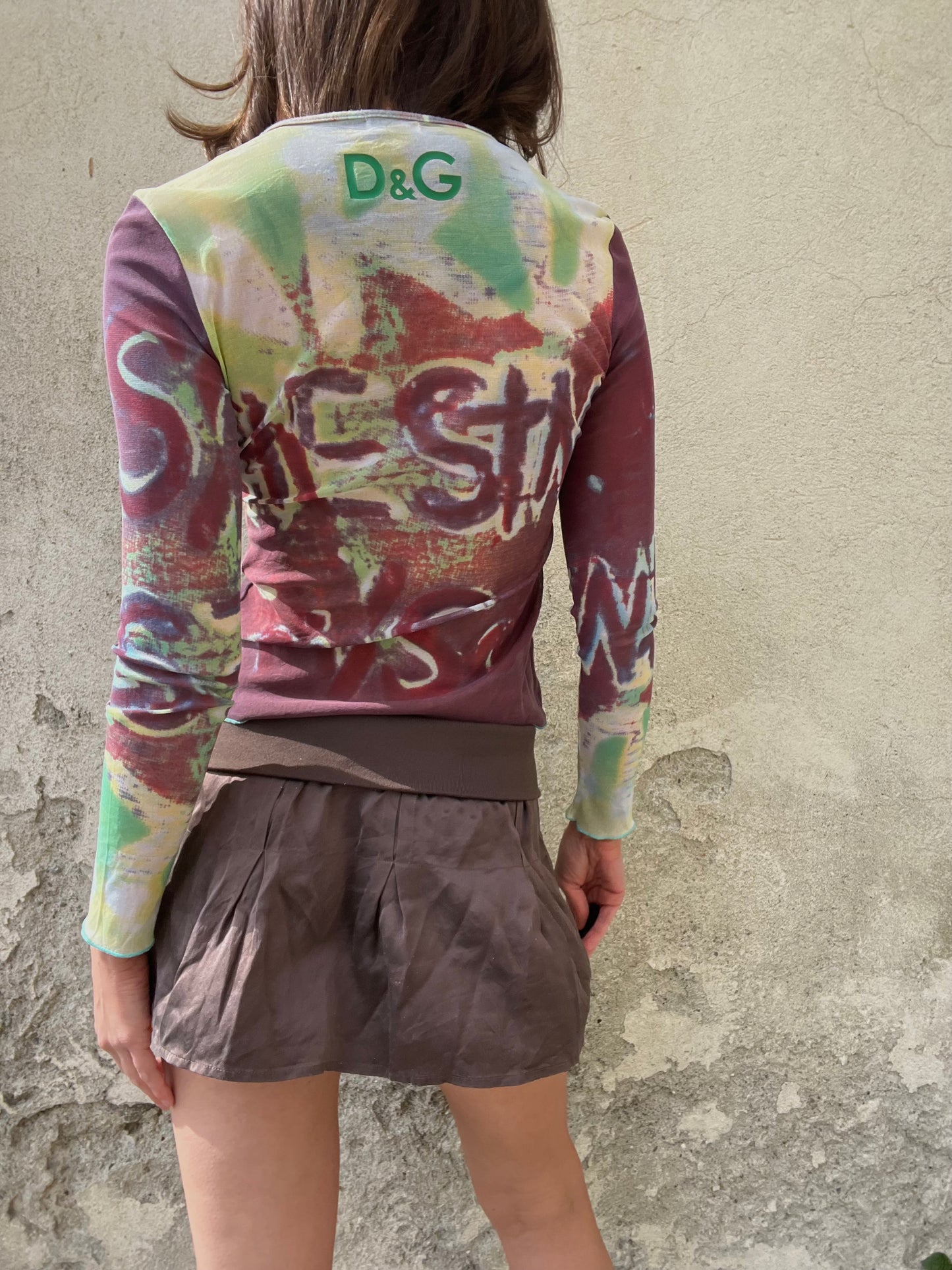 DOLCE & GABBANA
Spray Graphic Mesh Top
Early 2000s