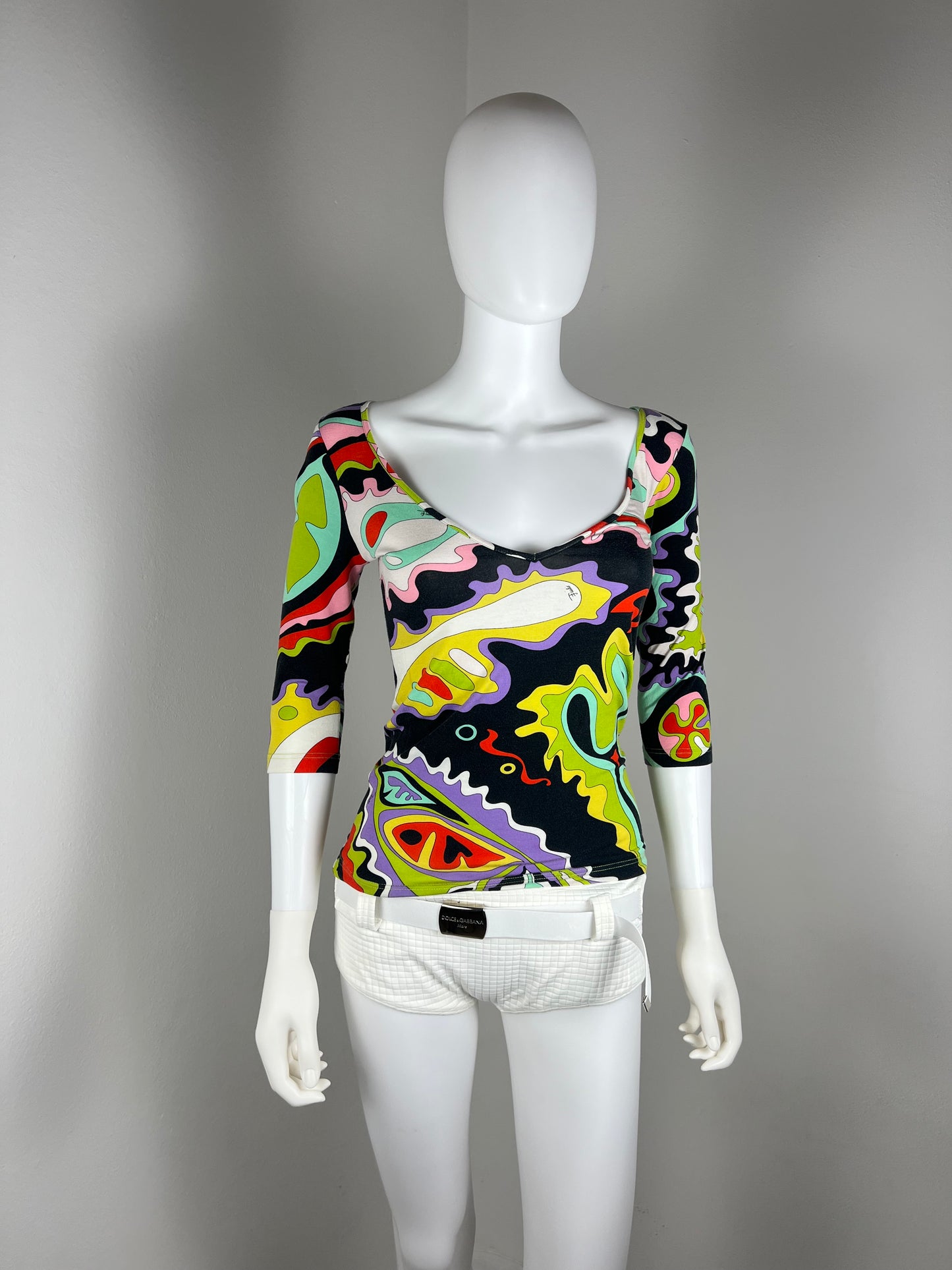Emilio Pucci Printed Jersey Top