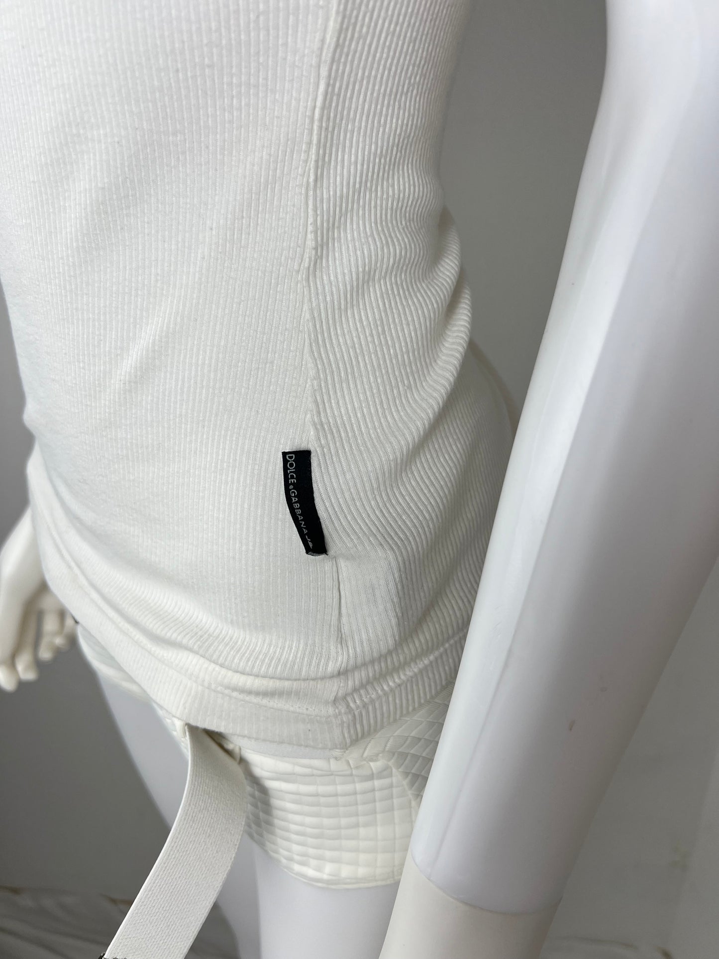 Dolce and Gabbana J&ANS Ribbed Tank Top