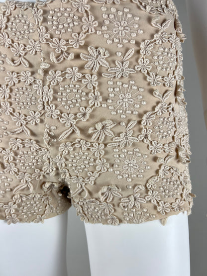 Prada Embroidered Lace Shorts