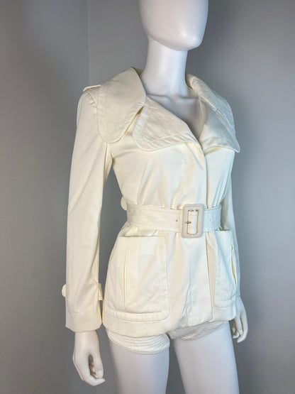 Miu Miu Belted Cotton Jacket
