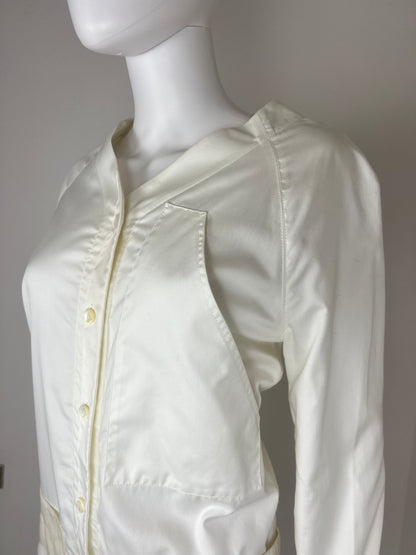 Balenciaga Paris ivory shirt dress