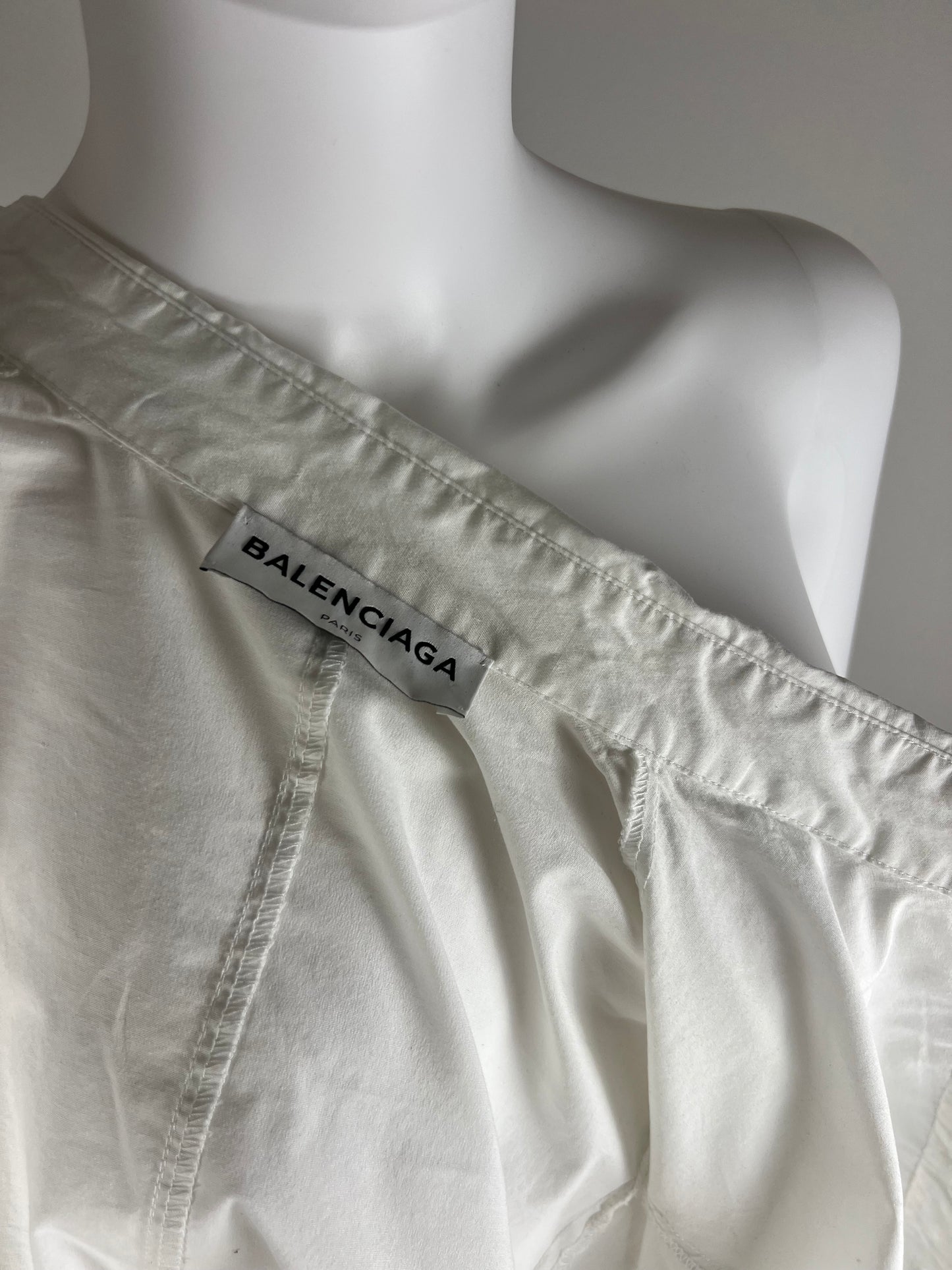 Balenciaga ruffled cotton blouse