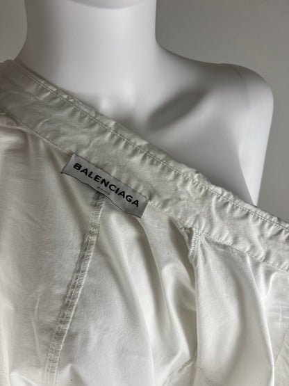 Balenciaga ruffled cotton blouse
