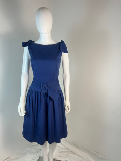 Prada Cotton Dress with Bow Straps