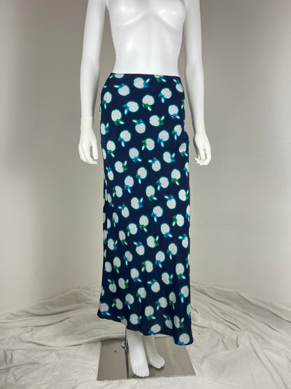 MIU MIU, circa 2010 – Silk Apple Print Skirt