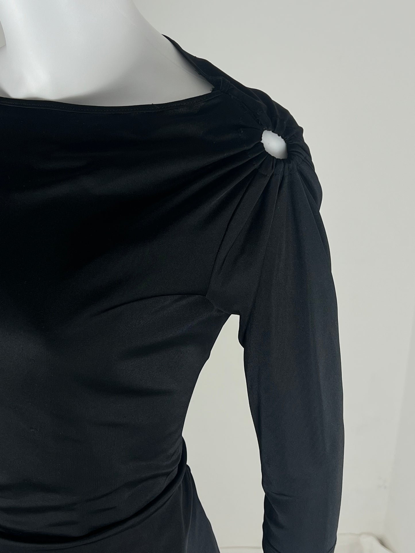 Versus Versace one-shoulder draped dress