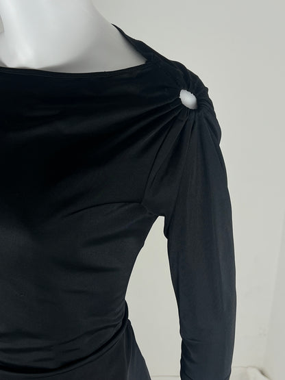 Versus Versace one-shoulder draped dress