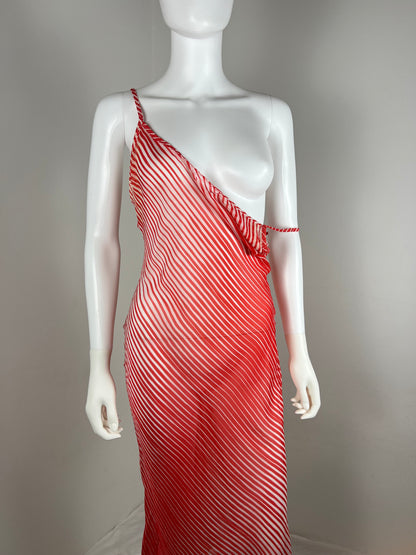 Nolita Diagonal Stripe Slip Dress