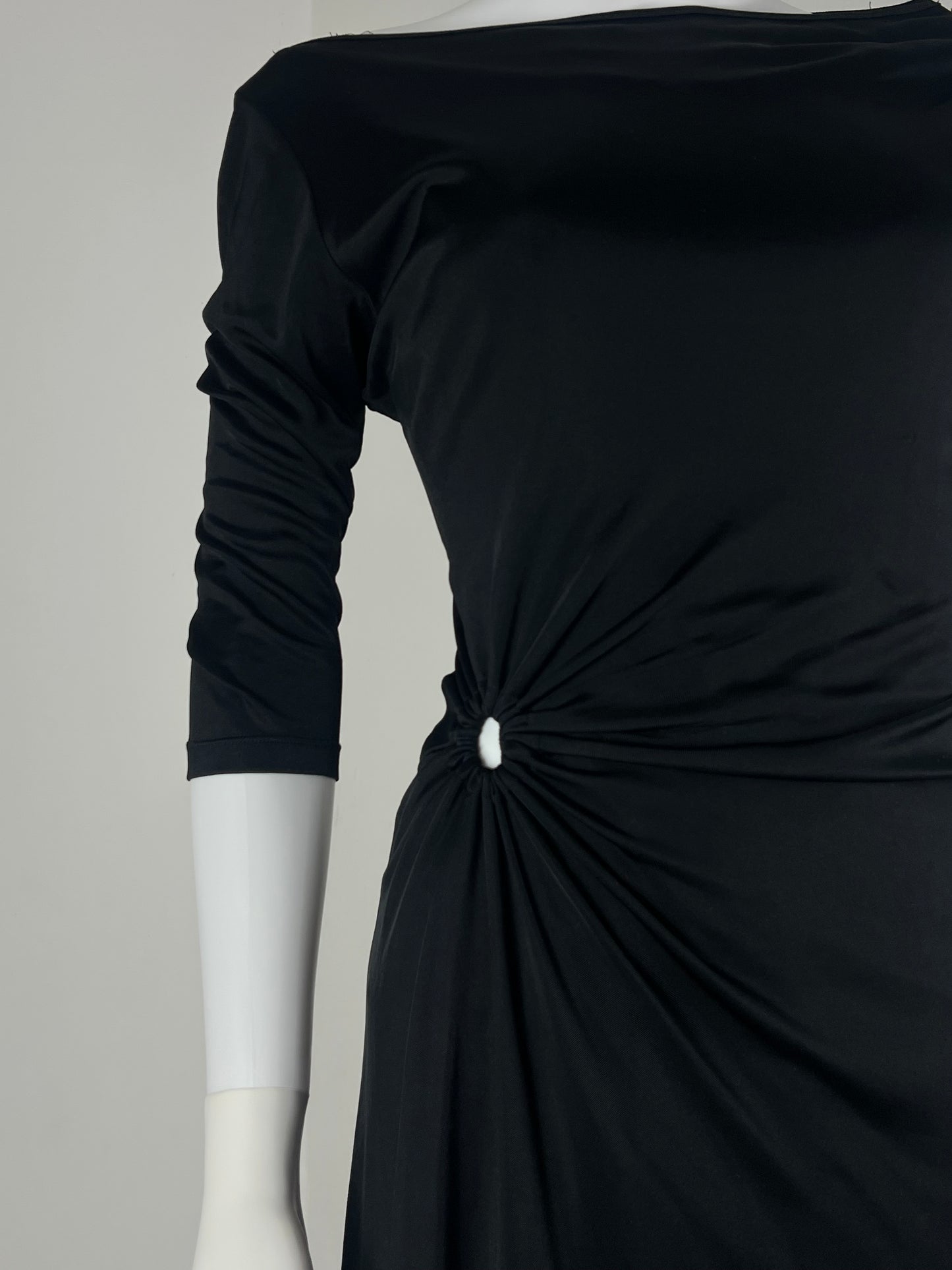 Versus Versace one-shoulder draped dress