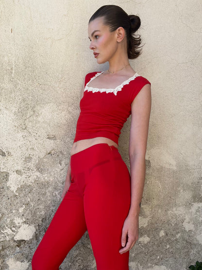BLUMARINE SS00s RED 3-PIECE SET