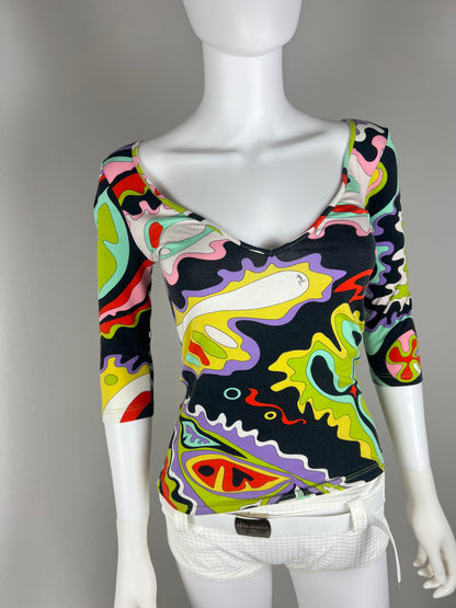 Emilio Pucci Printed Jersey Top