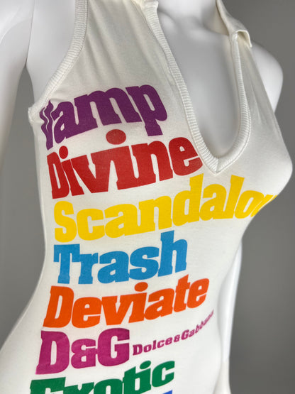Dolce & Gabbana word-print tank