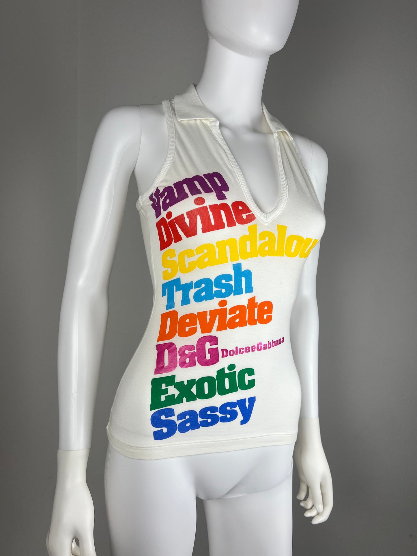 Dolce & Gabbana word-print tank