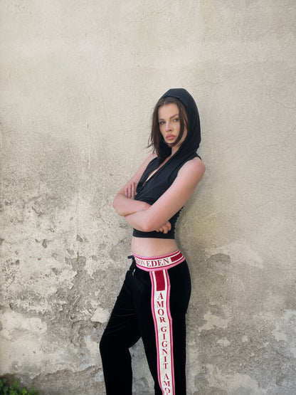 Dolce & Gabbana velvet track pants