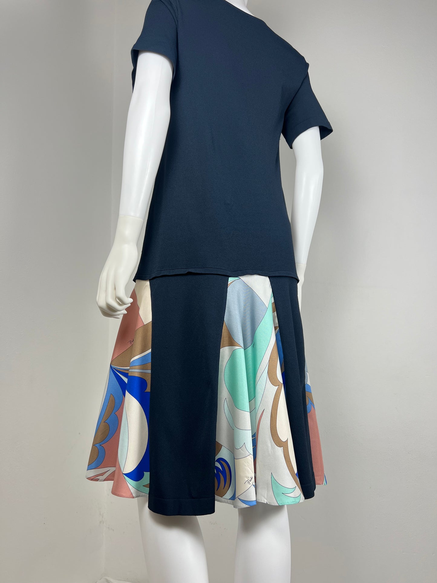 Emilio Pucci Panelled Silk Insert Dress