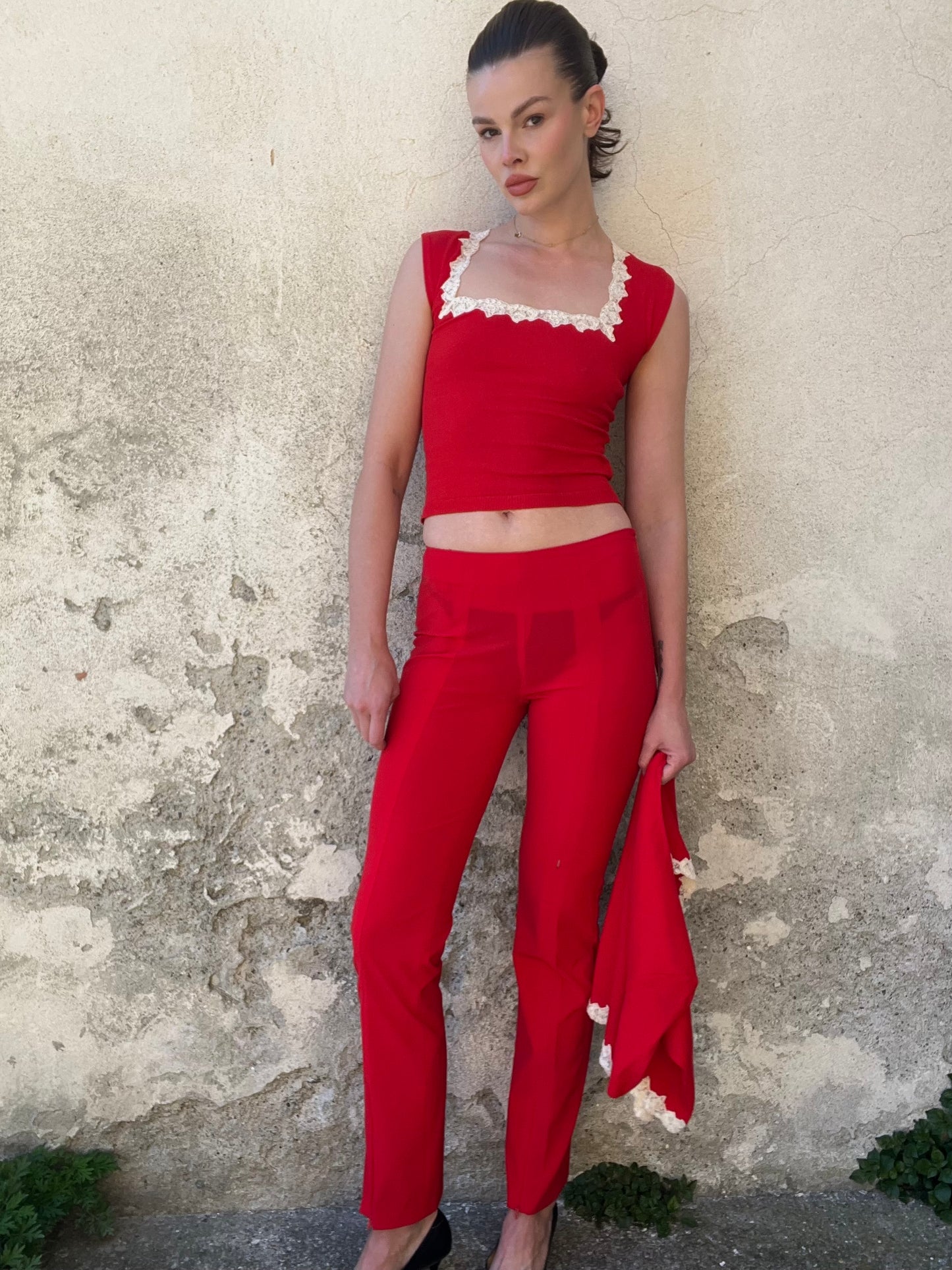 BLUMARINE SS00s RED 3-PIECE SET