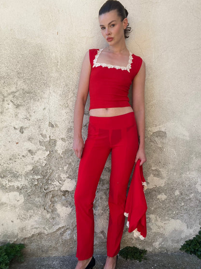 BLUMARINE SS00s RED 3-PIECE SET