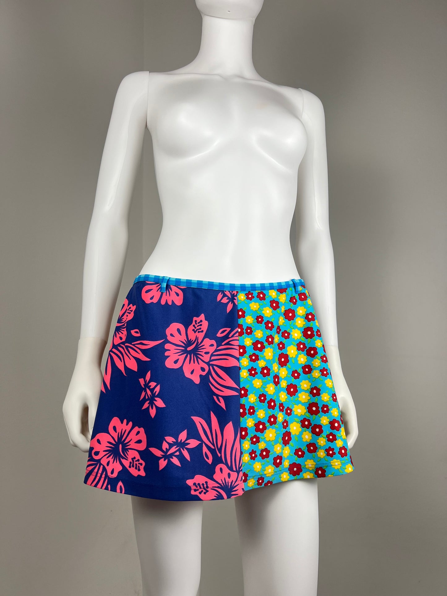 Dolce & Gabbana Patchwork Beachwear Mini Skirt