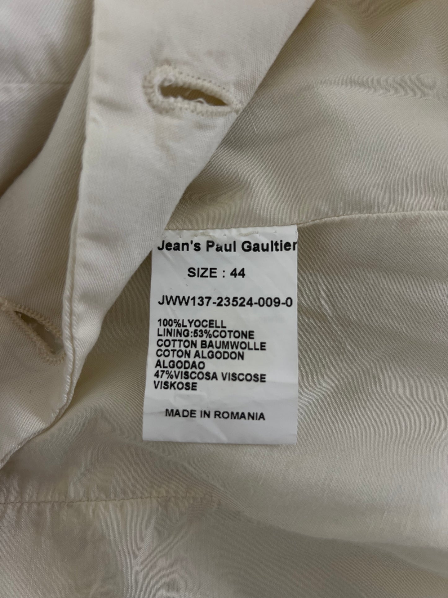 Jean Paul Gaultier Butter Bubble Dress IT 44