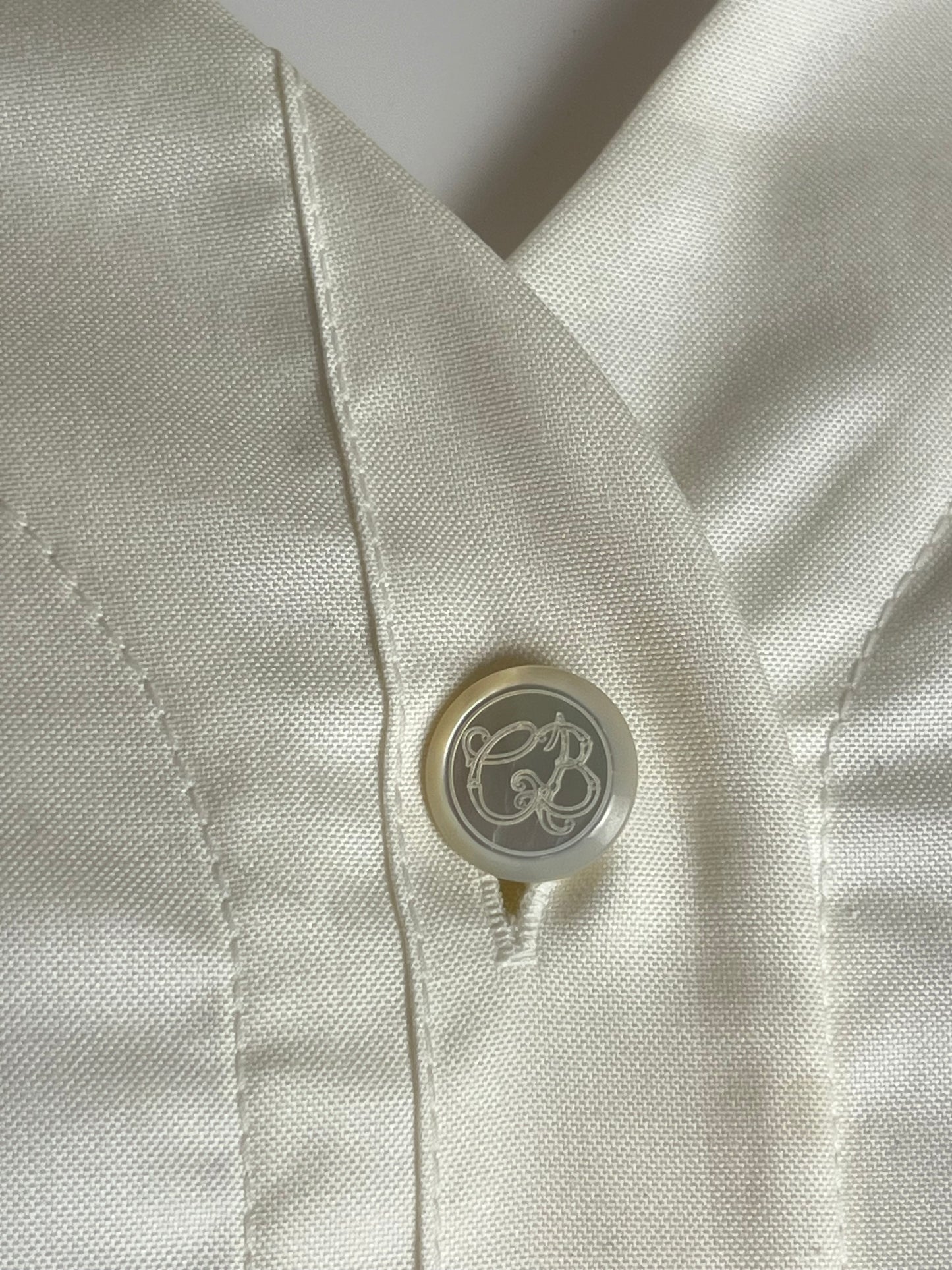 Balenciaga Paris ivory shirt dress