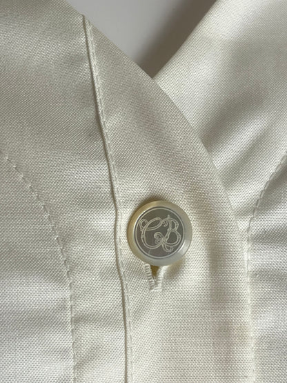 Balenciaga Paris ivory shirt dress