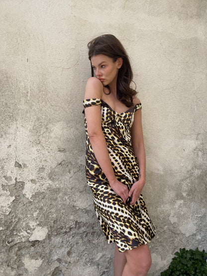 JUST CAVALLI
Animal Print Slip Dress