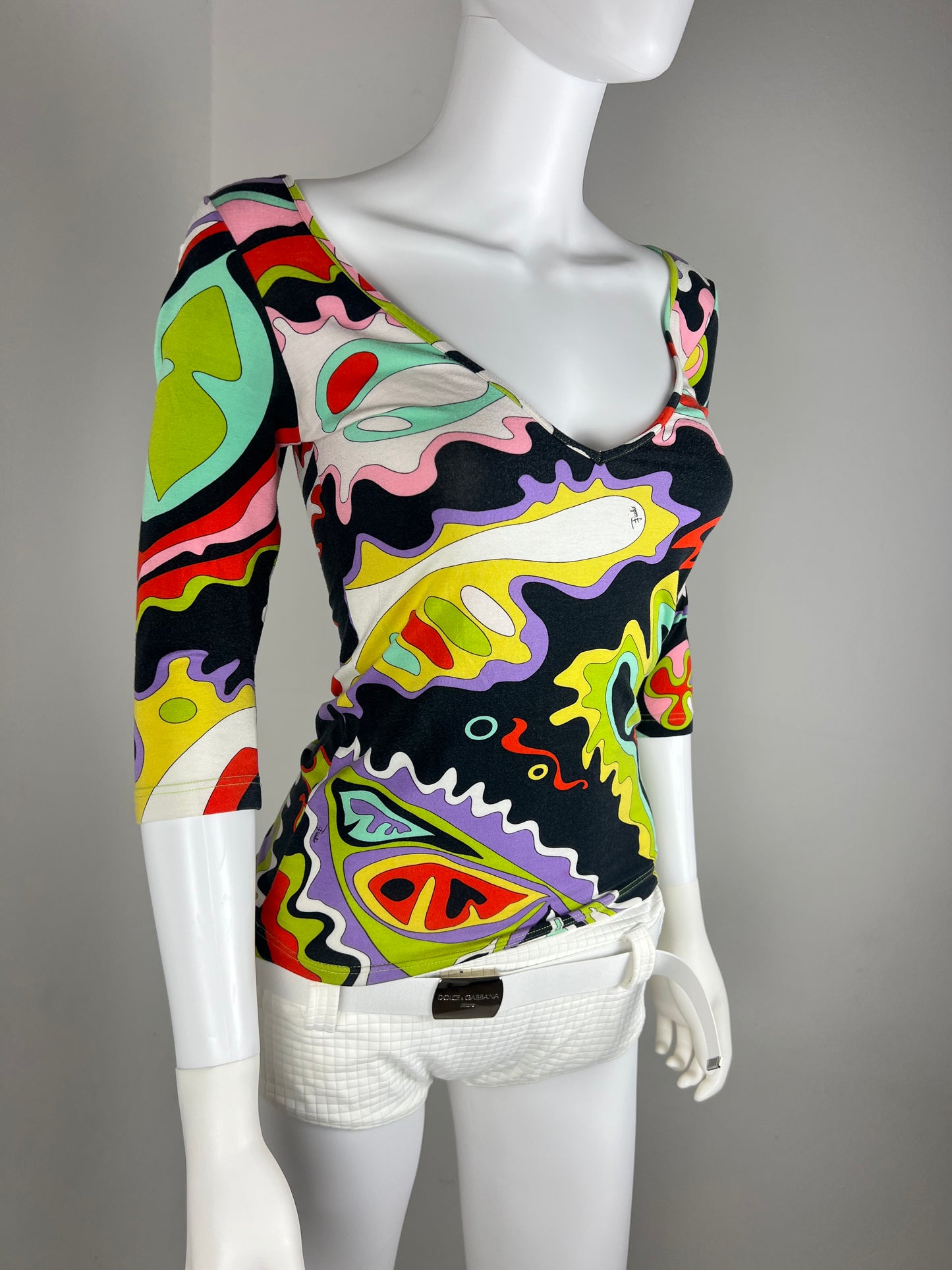 Emilio Pucci Printed Jersey Top