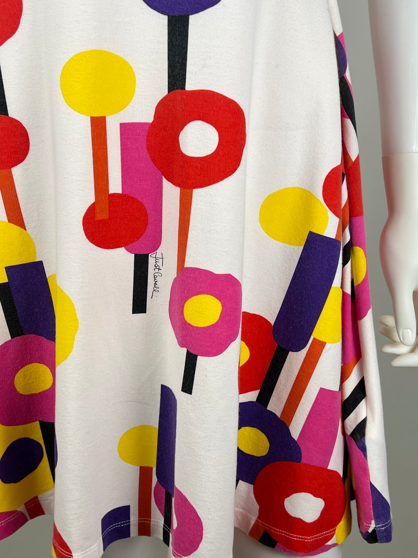 Just Cavalli Abstract Print Empire Dress