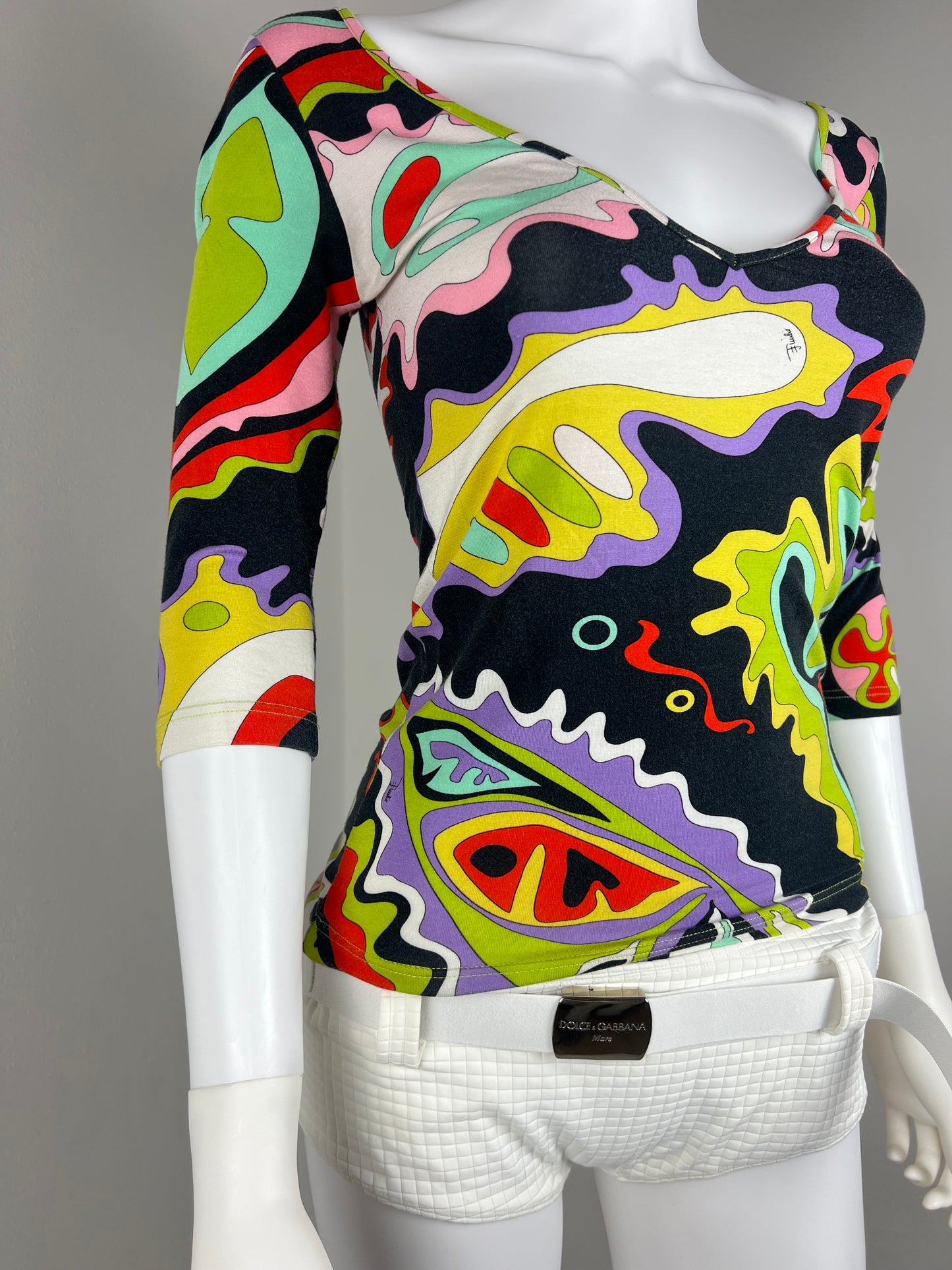 Emilio Pucci Printed Jersey Top