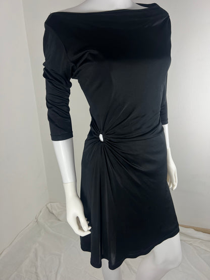 Versus Versace one-shoulder draped dress