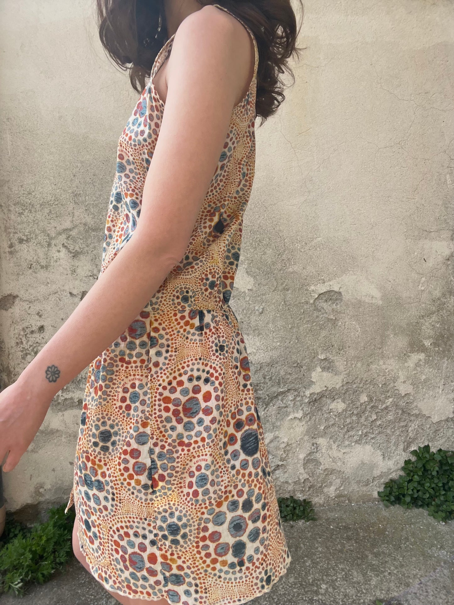 Jean Paul Gaultier Soleil Printed Wrap Dress