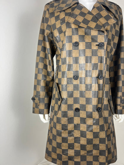 Fendi Checkerboard Trench Coat
