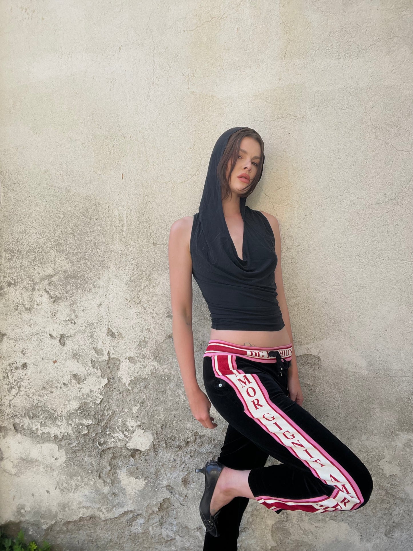 Dolce & Gabbana velvet track pants